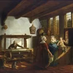 Johannes Petrus van Horstok (1745 - 1825 a-weavers-workshop